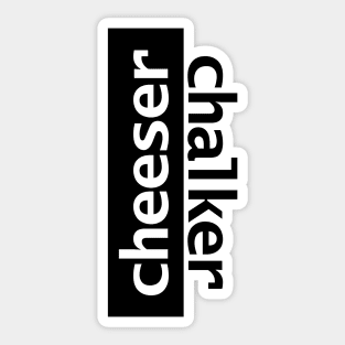 Cheeser Gamer Typography Sticker